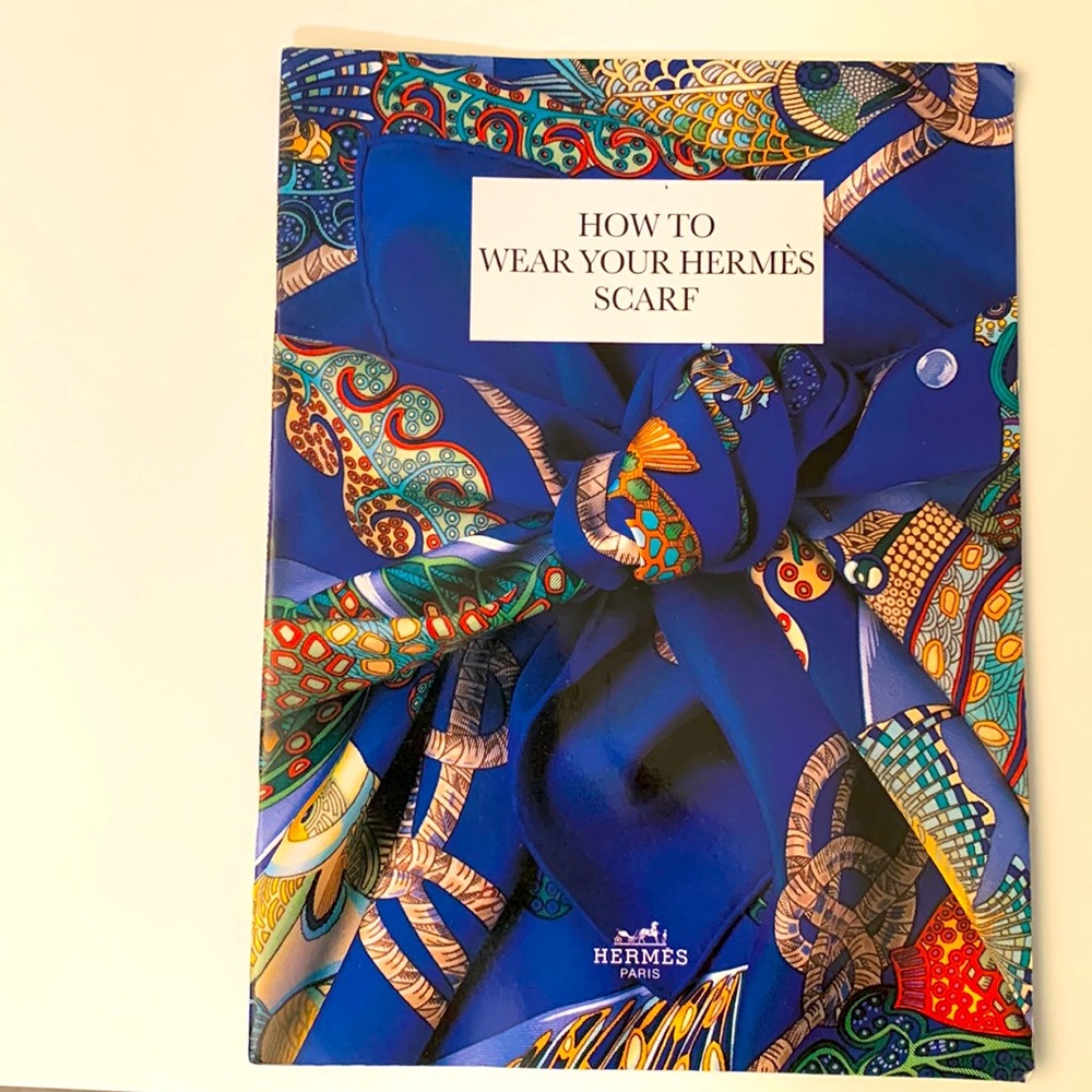 Vintage Hermes Scarf Tying book. 1994 - rare